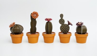 CACTACEAE REVIVAL 皮革仙人掌置物盒