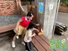 小朋友正在找尋彩蛋