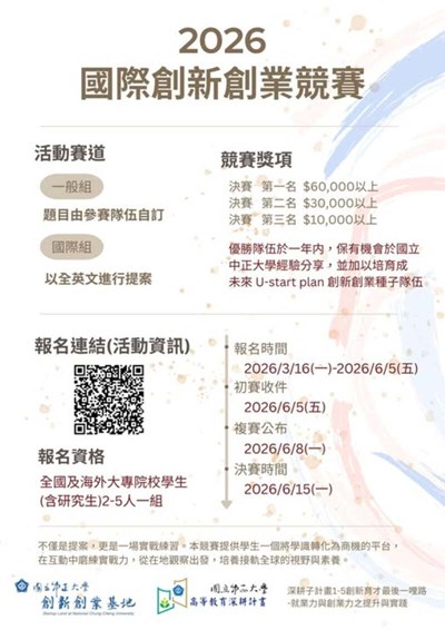 2026國際創新創業競賽