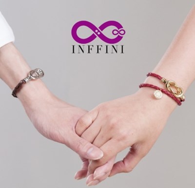 文創類-INFFINI-無限大專利磁扣經典皮革手鍊